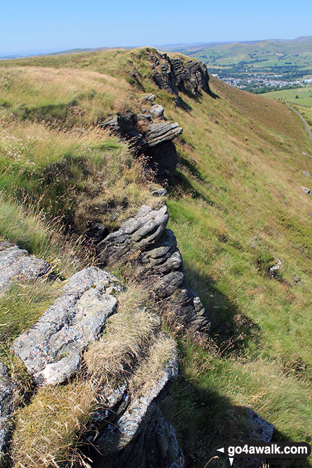 Walk d218 Black Edge (Combs Moss)from Old Road - On Black Edge (Combs Moss)