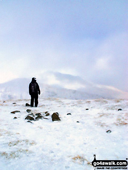 On Meall nan Tarmachan in the snow