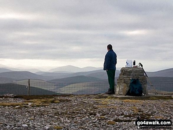 Walk Carn Daimh walking UK Mountains in Buchan, Formartine and Strathbogie The Cairngorms National Park Moray, Scotland