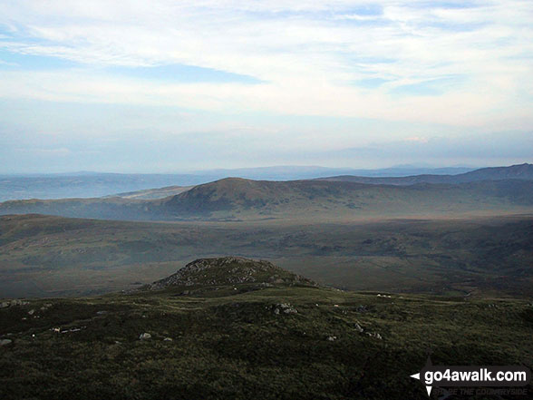 Walk cw110 Tal y Fan and Drum (Carneddau) from Cae Coch - Pen-y-gaer, Penygadair and Pen y Castell from Tal y Fan