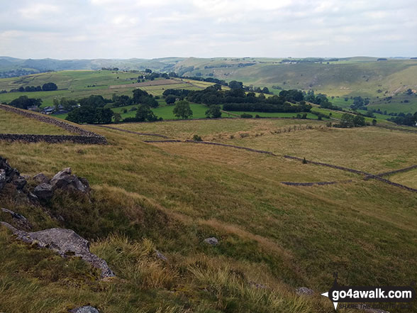 Walk s233 Sheen, Brund, Reaps Moor and Fawfield Head from Longnor - The view from Sheen Hill