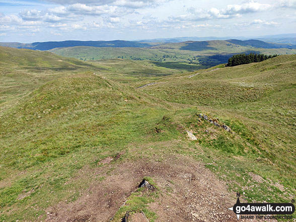 Walk c332 The Hagg Gill Round from Troutbeck - Kentmere from the summit of Sallows