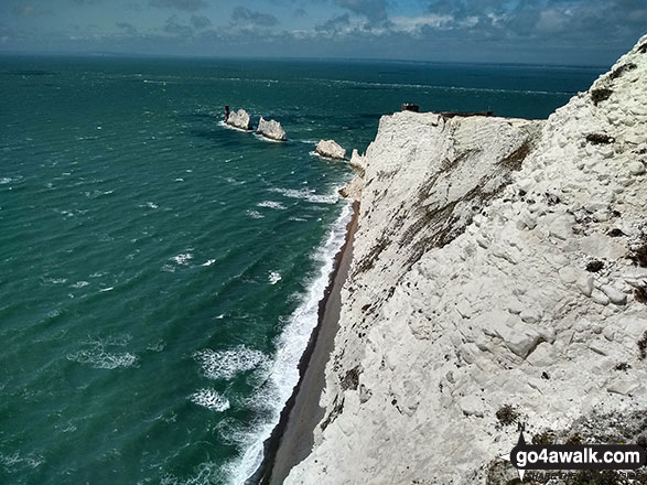 The Needles from the viewpoint on Tennyson Down 