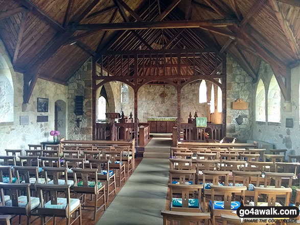 Inside St. Agnes Church, Freshwater Bay 