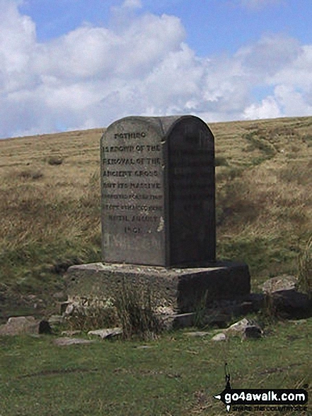 Walk gm198 Bull Hill from Holcombe - Pilgrim's Cross, Holcombe Moor