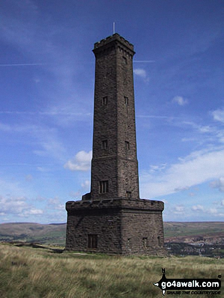 Walk gm156 Bull Hill and Peel Monument from Holcombe - Peel Tower, Holcombe