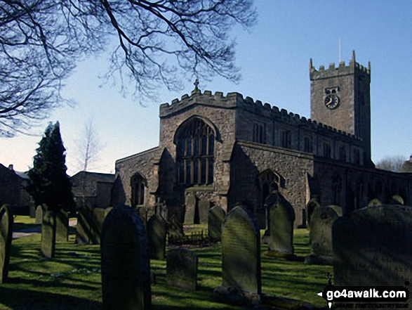 Walk ny114 Addlebrough via Worton Pasture from Askrigg, Wensleydale - Askrigg Church