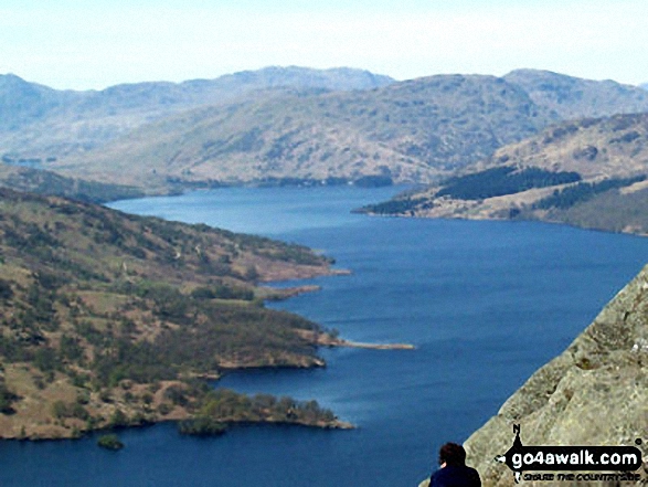 Walk st146 Ben A'an and Meall Gainheich from Loch Achray - Loch Katrine from Ben A'an