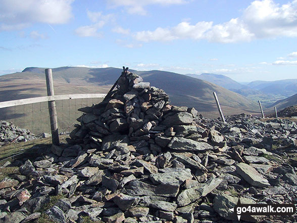 Photo of The cairn on the summit of Great Calva in The Northern Fells, The Lake District, Cumbria, England by Byron Lionel (6)