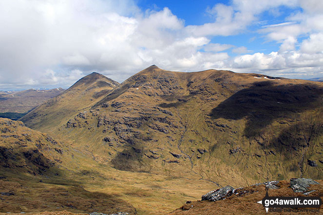 Ben More (The Crianlarich Hills) and Stob Bennein from the summit of Beinn Tulaichean 