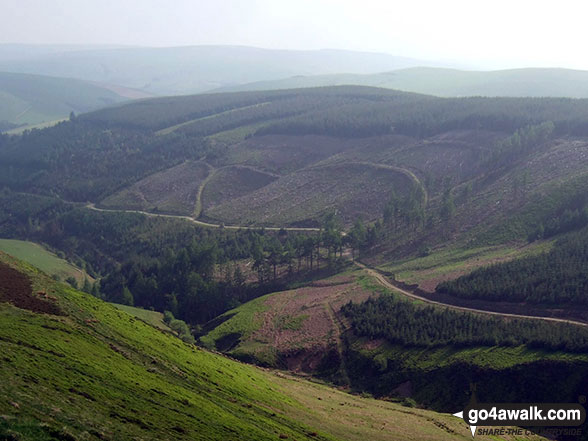 Walk Nyth-grug walking UK Mountains in The Cambrian Mountains  Powys, Wales