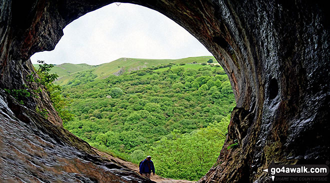 Walk s238 Manifold Valley, Ilam, Dove Dale, Milldale, Alstonefield and Wetton from Weag's Bridge - The entrance to Thor's Cave