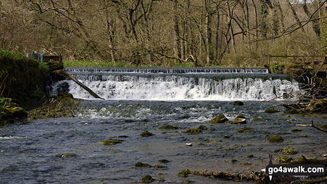 Walk d105 Over Haddon and Lathkill Dale from Monyash - Waterfalls on the River Lathkill in Lathkill Dale