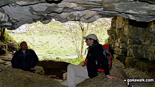 Walk d105 Over Haddon and Lathkill Dale from Monyash - Troglodytes in Lathkill Head Cave, Lathkill Dale