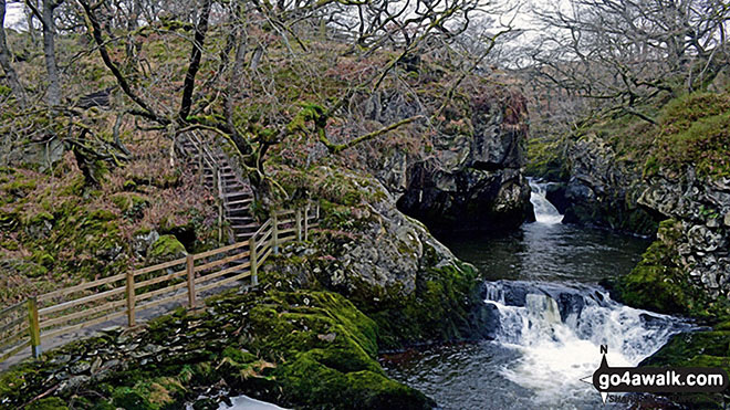 Walk ny184 Kingsdale, Beezley Falls and Snow Falls from Ingleton - Triple Spout Falls on The Ingleton Waterfalls Trail