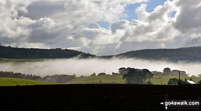 Coate Moor above a cloud inversion near Roseberry Topping 