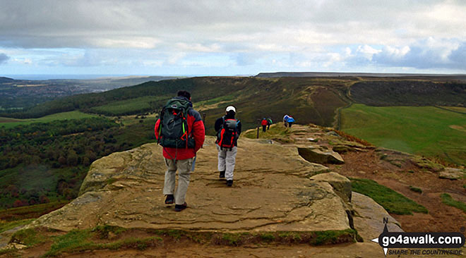 On the summit of Roseberry Topping