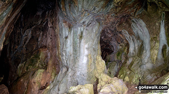 Walk s238 Manifold Valley, Ilam, Dove Dale, Milldale, Alstonefield and Wetton from Weag's Bridge - Inside Thor's Cave