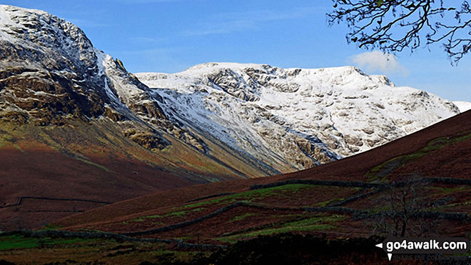 Dore Head (left) and Pillar from Mosedale, Wasdale Head