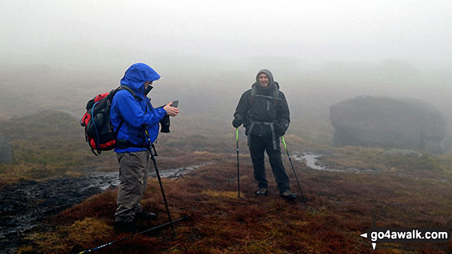 Walk d240 Kinder Downfall and Kinder Scout from Edale - Lost on a misty Kinder Scout in the Great Grimpen Mire