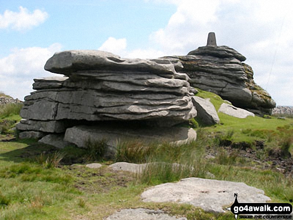 Walk North Hessary Tor walking UK Mountains in  Dartmoor National Park Devon, England