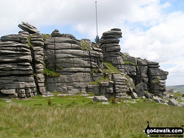 Walk de135 Great Mis Tor and Great Staple Tor from Merrivale - Great Mis Tor