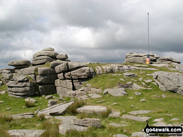 Walk de135 Great Mis Tor and Great Staple Tor from Merrivale - Roos Tor