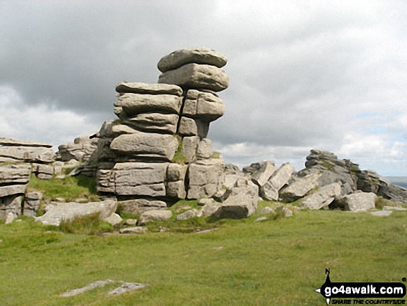 Walk de135 Great Mis Tor and Great Staple Tor from Merrivale - Great Staple Tor