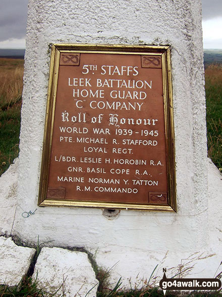 Walk s181 Merryton Low and The River Manifold from Longnor - Blake Mere (Merryton Low) Trig Point