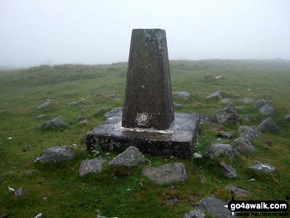 Walk po172 Cefn Yr Ystrad from Pontsticill - Cefn yr Ystrad summit trig point