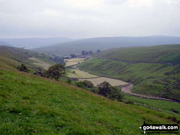 West Stones Dale from the Pennine Way on Stonesdale Moor 