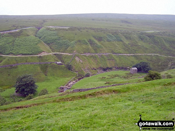 Walk ny145 Tan Hill and Robert's Seat from Keld - West Stones Dale from the Pennine Way on Stonesdale Moor