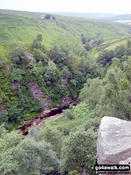 Walk ny248 Kisdon and Keld from Muker - The River Swale at Keld