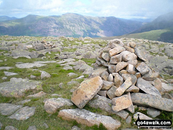 Walk c267 Haycock, Iron Crag, Lank Rigg and Grike from Ennerdale Water - Iron Crag summit cairn