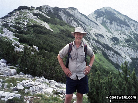 Me on Cima Di Valdritta in Mount Baldo Range Lake Garda Italy