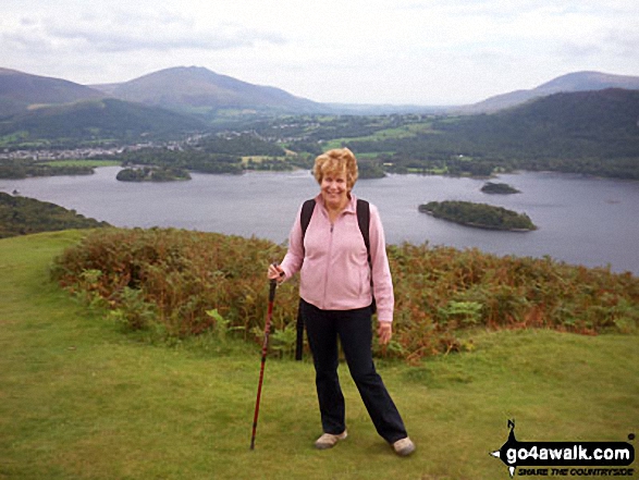 Walk c100 The Newlands Horseshoe from Hawes End - Derwentwater from Cat Bells