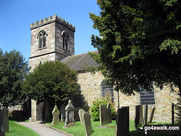 Walk s166 Butterton, Onecote and Upper Elkstone from Warslow - Onecote Church