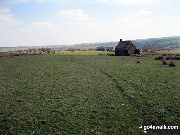 Walk s166 Butterton, Onecote and Upper Elkstone from Warslow - Crossing Moorside