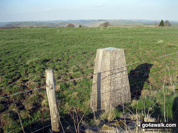 Walk s216 Onecote, Grindon and The Manifold Way from Waterhouses - Grindon Moor (Grindon Moor) Trig Point