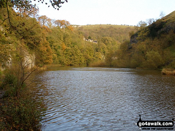 Walk d202 The Monsal Trail, Water-cum-Jolly Dale and Monsal Head from Miller's Dale Station - The River Wye in Water-cum-Jolly Dale