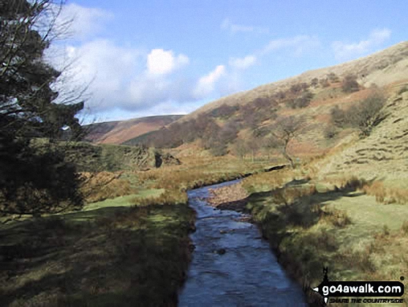 Walk d212 Alport Castles from Fairholmes Car Park, Ladybower Reservoir - River Alport nr Hayridge Farm, Alport Dale