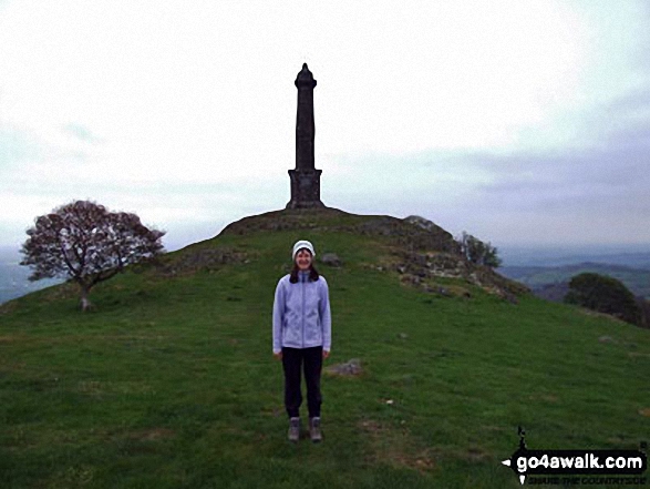 Walk Rodney's Pillar (Breidden Hill) walking UK Mountains in The Cambrian Mountains  Powys, Wales