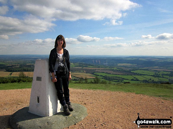 Ann on top of The Wrekin