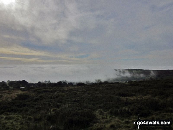 Temperature inversion seen from Brown Clee Hill in Autumn 