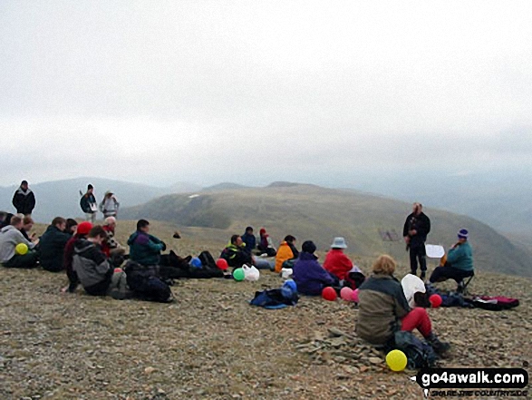 Musicians on the summit of Helvellyn