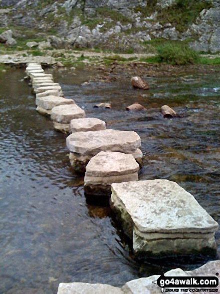 Stepping Stones across the River Dove in Dove Dale