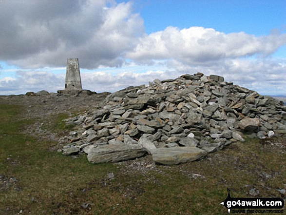 Ben Ledi summit cairn and trig point