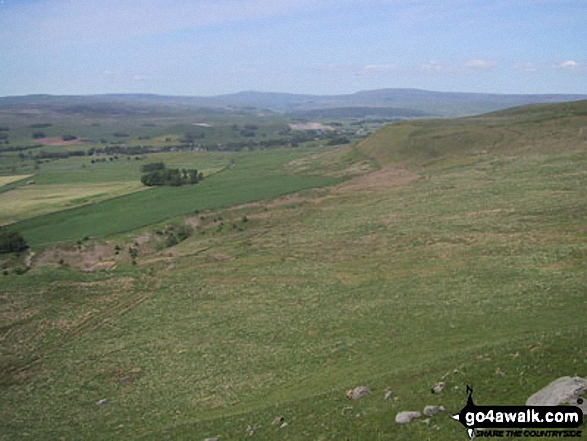 Walk ny124 Rylstone Fell, Cracoe Fell, Thorpe Fell Top and Embsay Moor from Embsay - Cracoe from Rylstone Cross