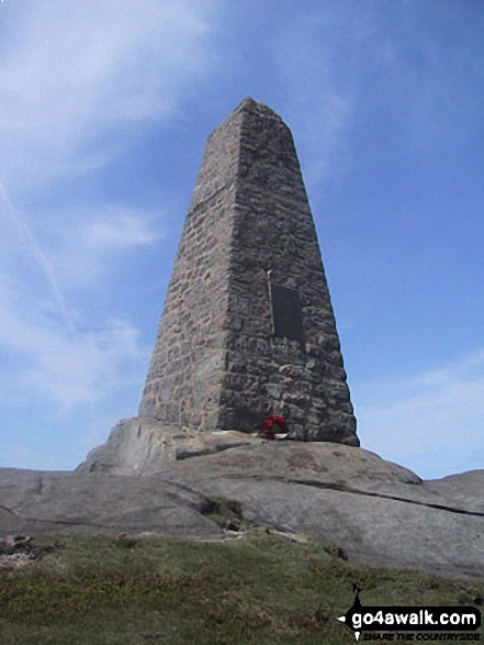 Walk ny124 Rylstone Fell, Cracoe Fell, Thorpe Fell Top and Embsay Moor from Embsay - Cracoe War Memorial Obelisk