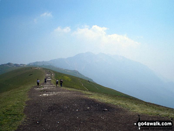 Walk ve147 Cime di Ventrar (Monte Baldo) and Col di Piombi from Malcesine - Colma di Malcesine from Cime di Ventrar (Monte Baldo)